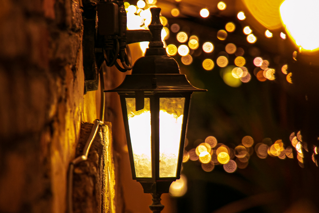Lamp and Bubbles light 