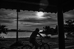 Sunset In Cycling 