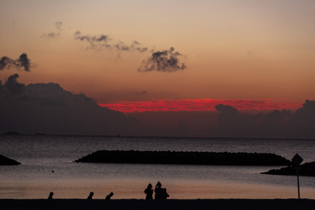 Before the typhoon comes