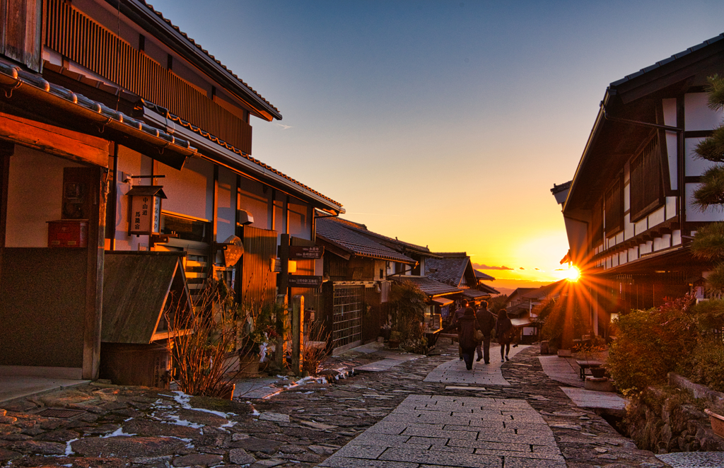 馬籠宿夕景Ⅰ