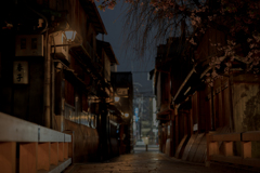 古都の夜　祇園(白川)