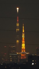 2大電波塔を一度に……