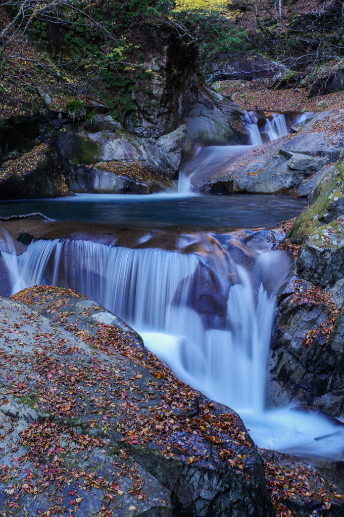 晩秋の西沢渓谷にて