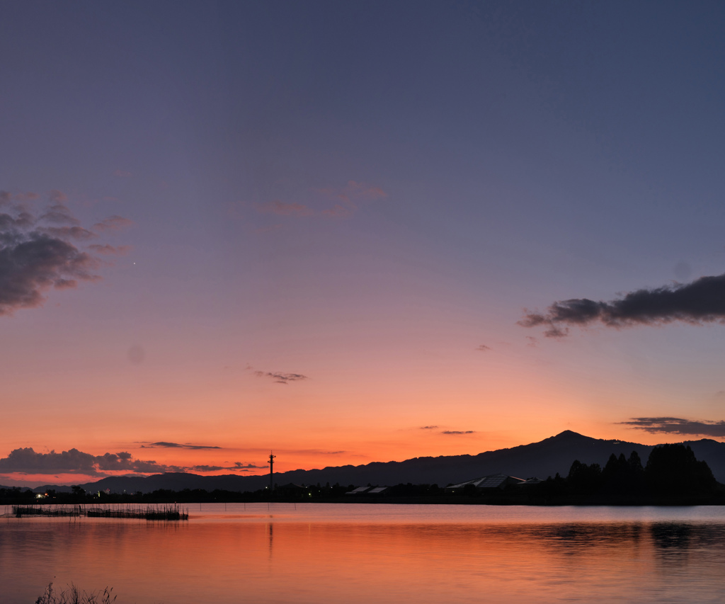 びわ湖夕景 赤野井湾