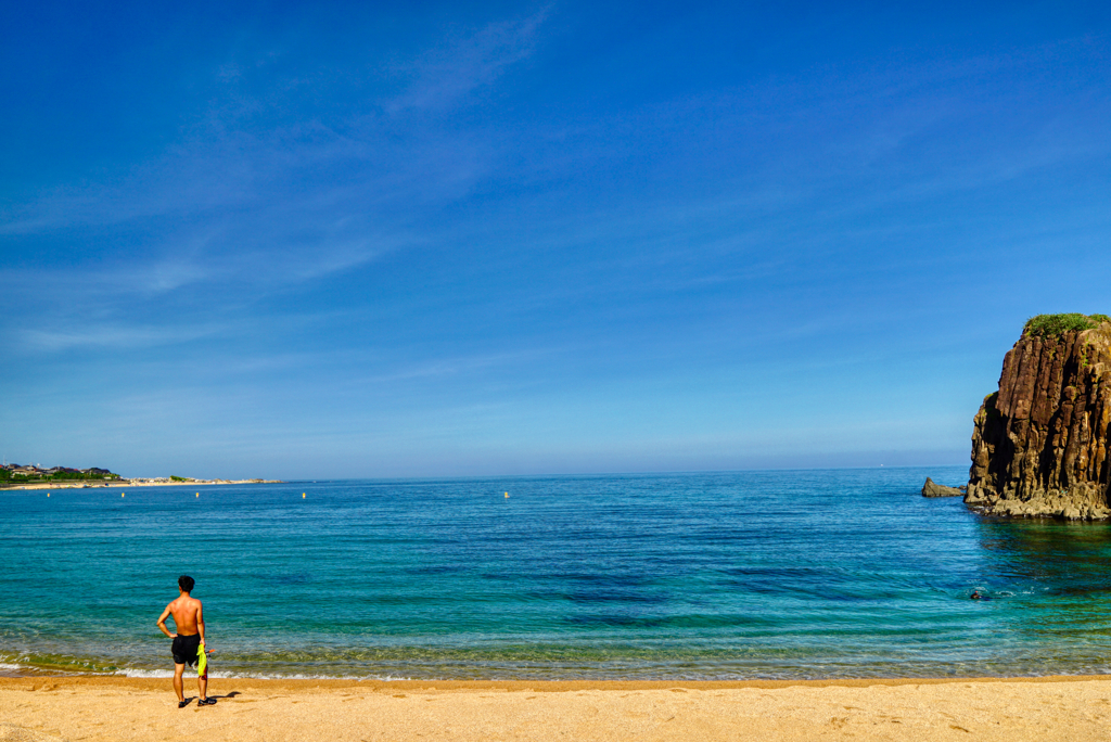 夏、海、日焼け