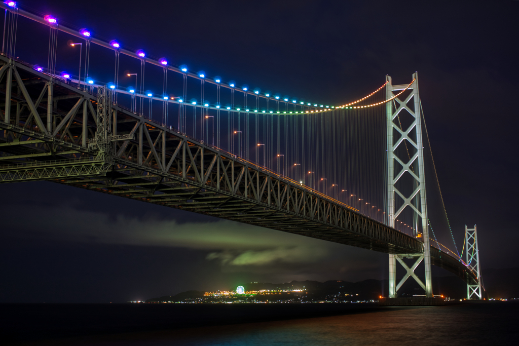 明石海峡大橋「夜」