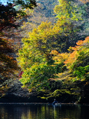 四万湖 紅葉カヤック2021