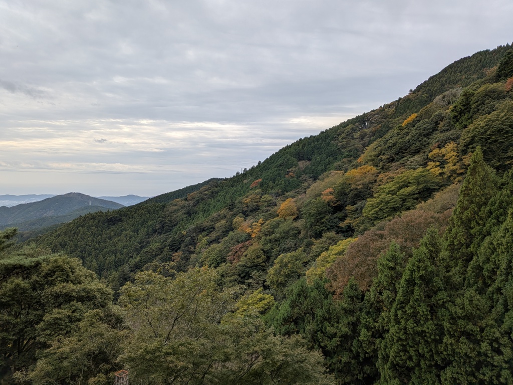 稜線　紅葉はじめ