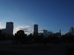 町並みの後ろ姿