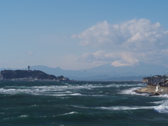 富士山と江ノ島