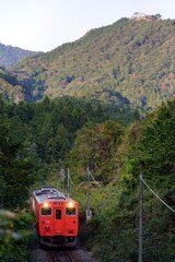 竹田城跡とキハ