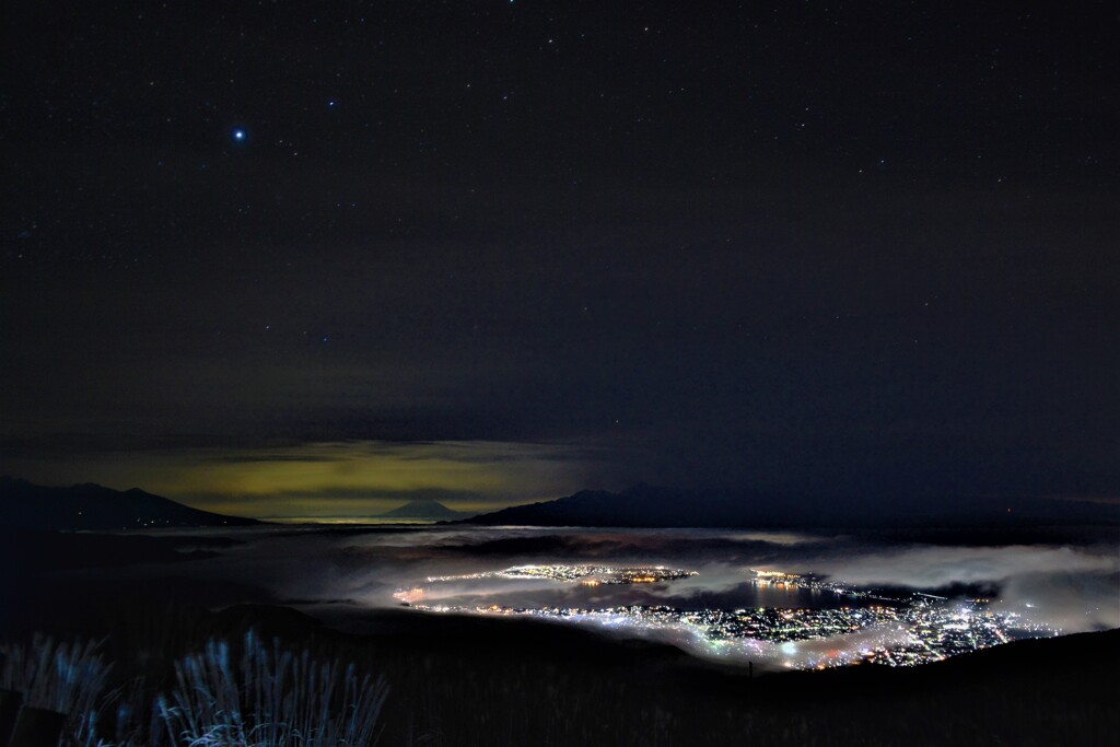 真夜中の天空