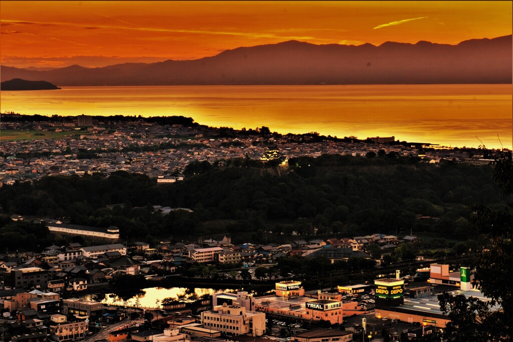 俯瞰夕景　５