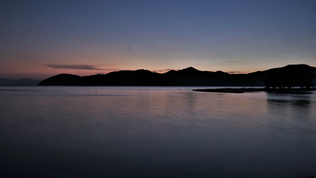 奥琵琶湖夕暮れ　2