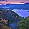 小入谷峠の朝景雲海　１