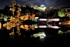 彦根城大名庭園・玄宮園ライトアップ　６