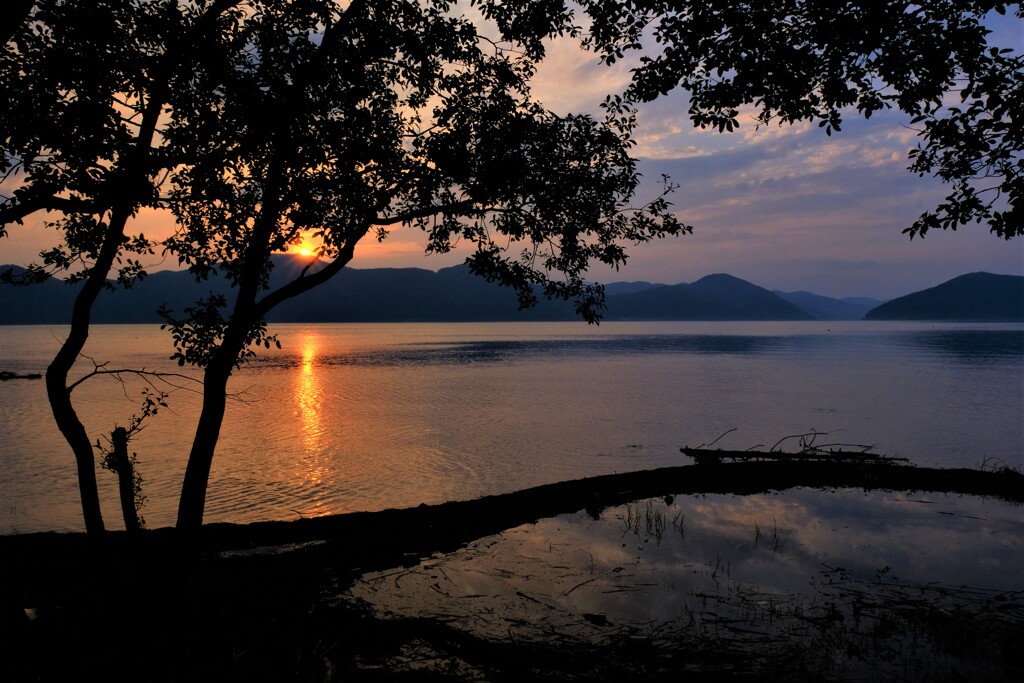 奥琵琶湖夕日