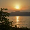 奥琵琶湖夕日　１