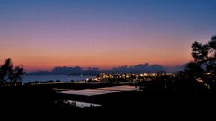琵琶湖湖北の黄昏