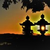 夕日灯籠灯明
