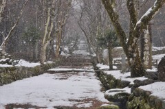 鶏足寺　雪景　２