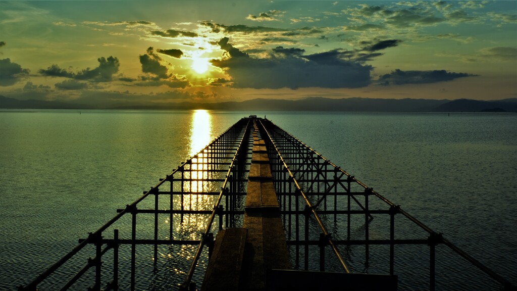 琵琶湖夢夕景　２