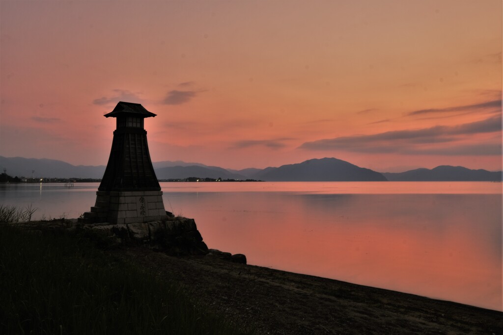 淡海常夜灯の朝景　３