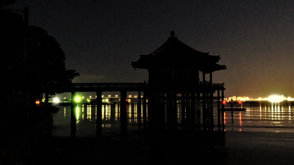 堅田浮御堂夜景　２