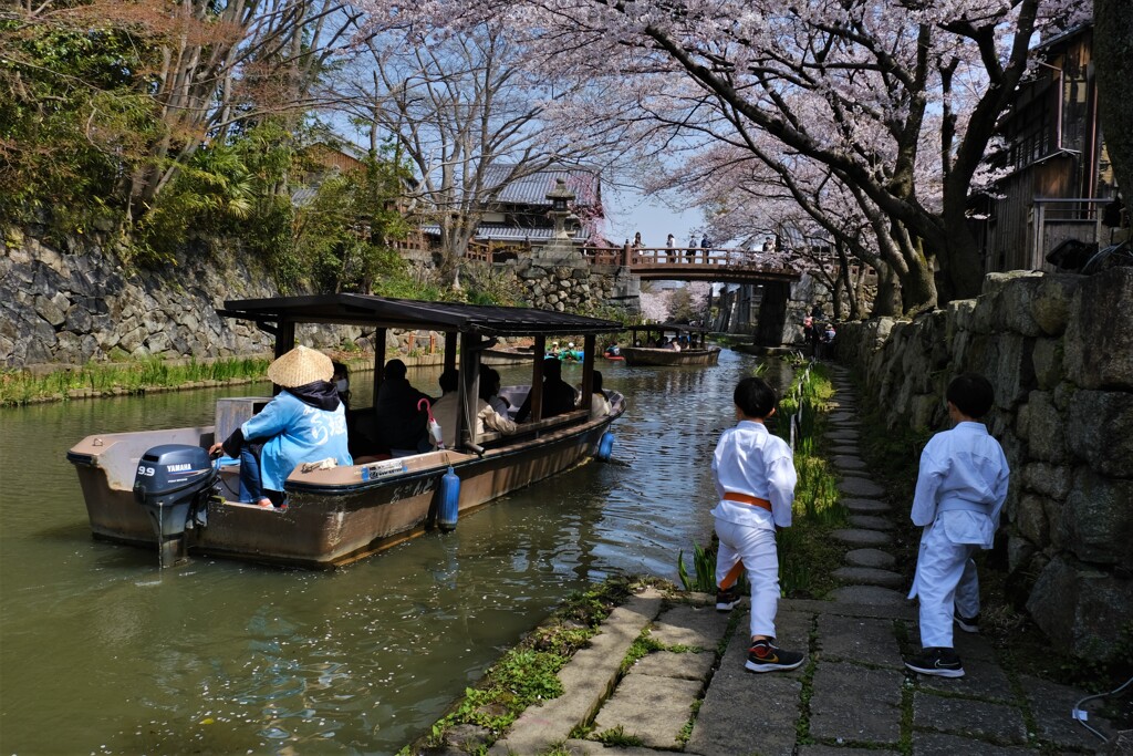 春の八幡堀散策　９