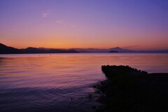 琵琶湖朝景色　１