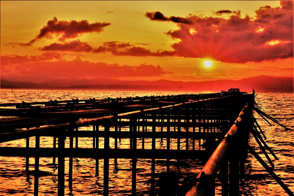 琵琶湖夢夕景　４
