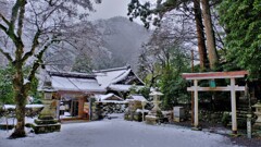 葛川明王院　雪景色