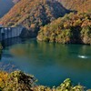 晩秋の姉川ダム