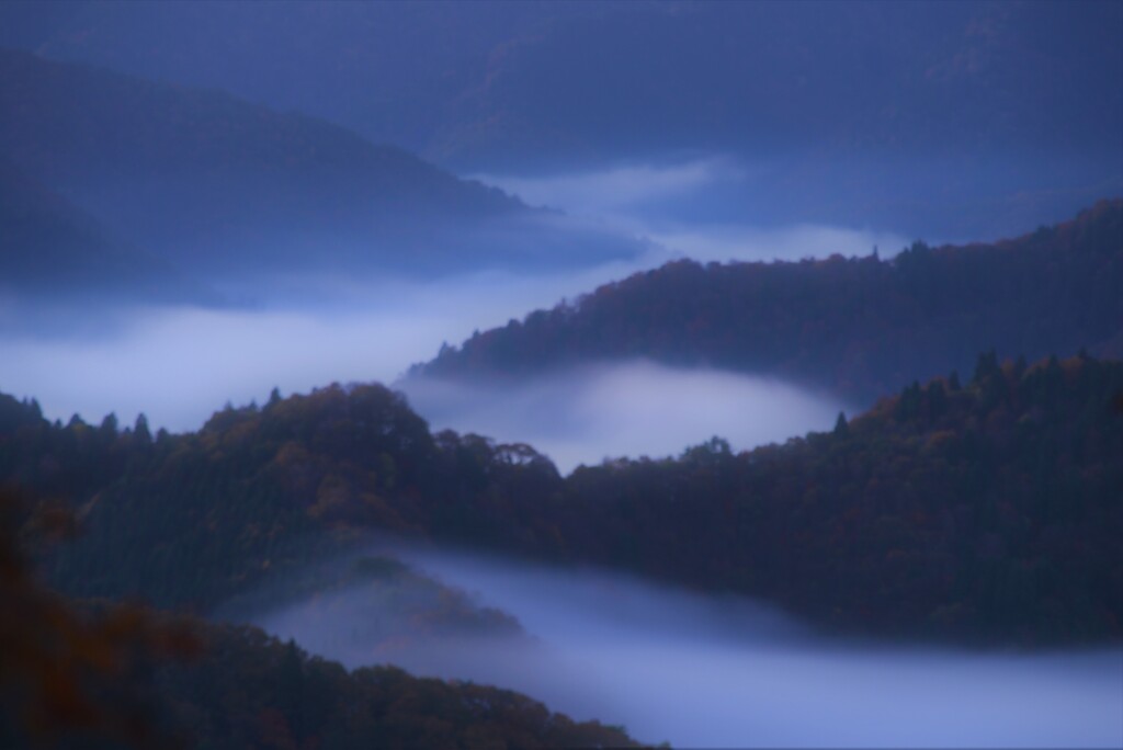 晩秋の小入峠雲海　Ⅰ