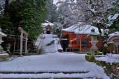 葛川明王院雪景