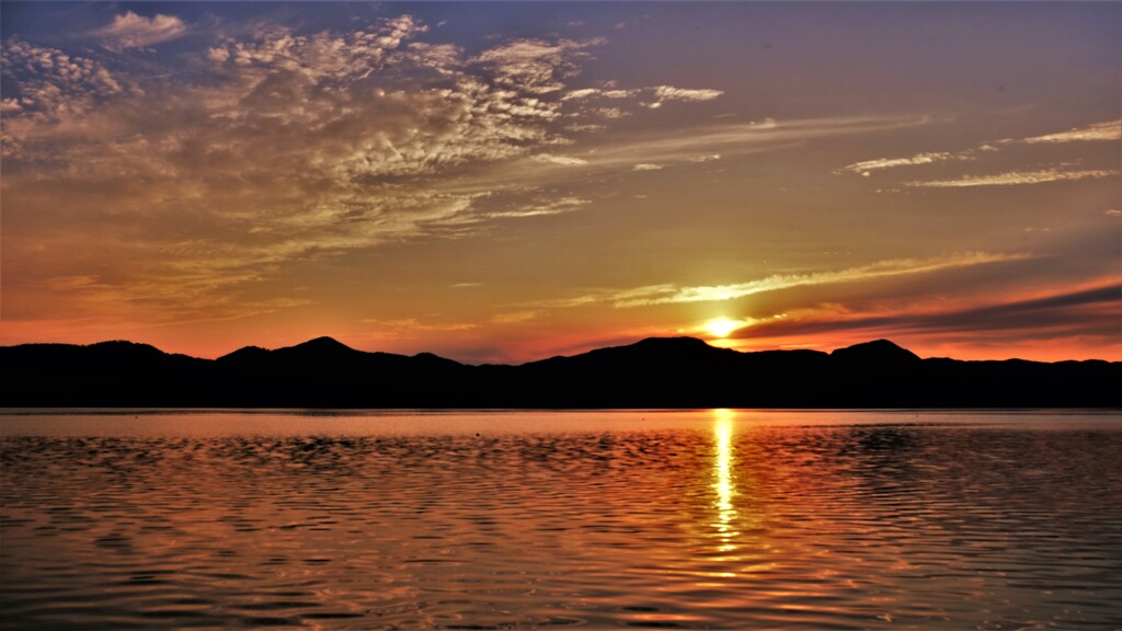 奥琵琶湖夏夕景　１