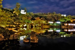彦根城大名庭園・玄宮園ライトアップ　４