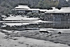 玄宮園雪景　５