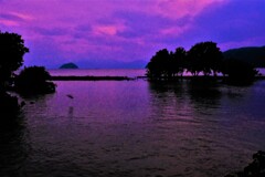 黄昏の奥琵琶湖