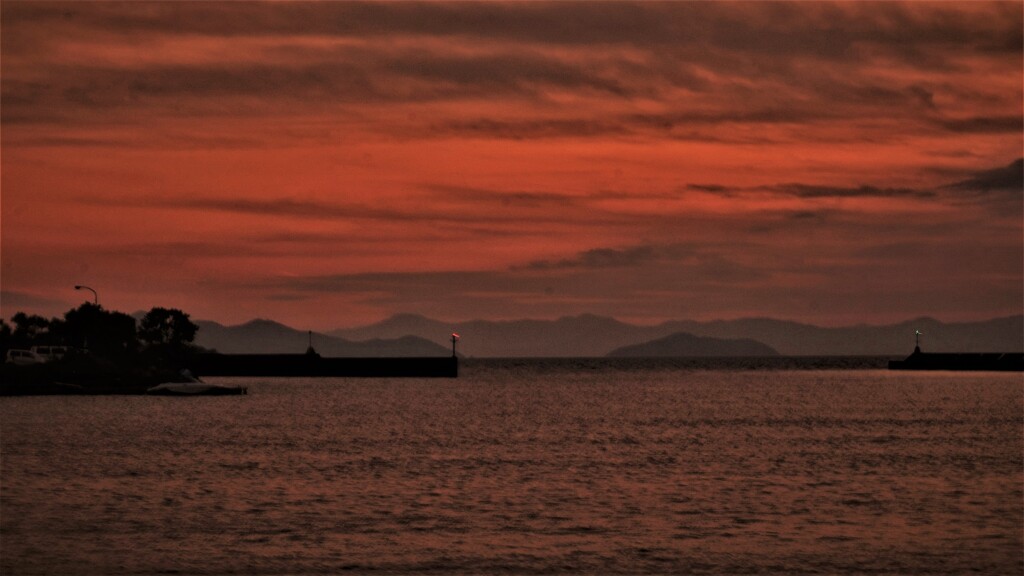 彦根港夕暮れ