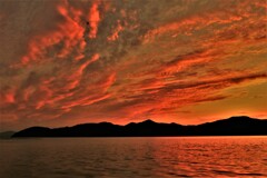 奥琵琶湖夏夕景　２