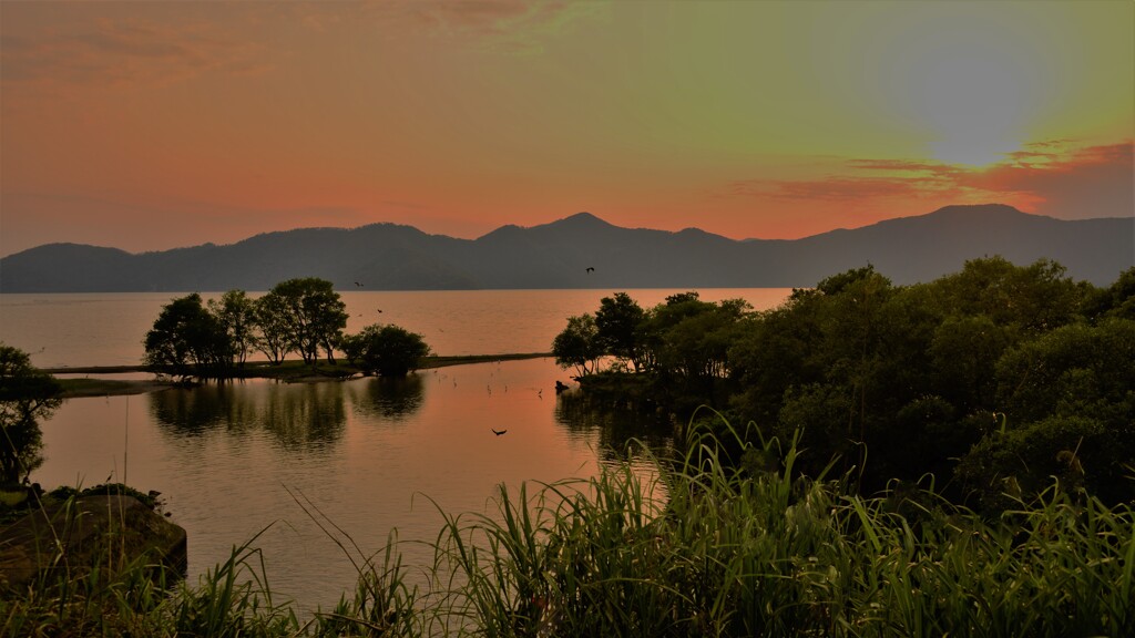 奥琵琶湖夕景　１