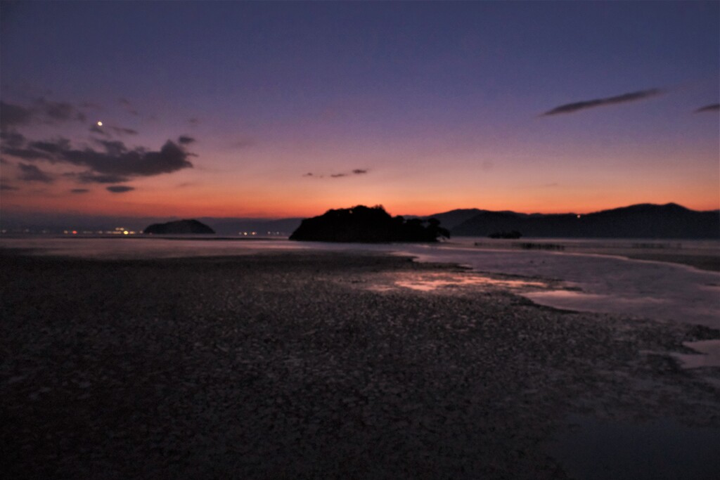 海老江漁港秋夕景　２