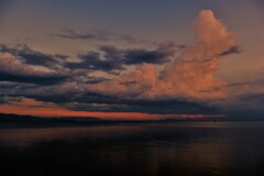 初秋の湖北夕景　Ⅰ