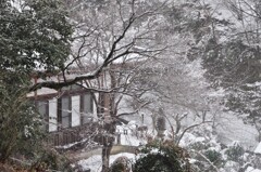 長尾護国寺　毘沙門堂雪景