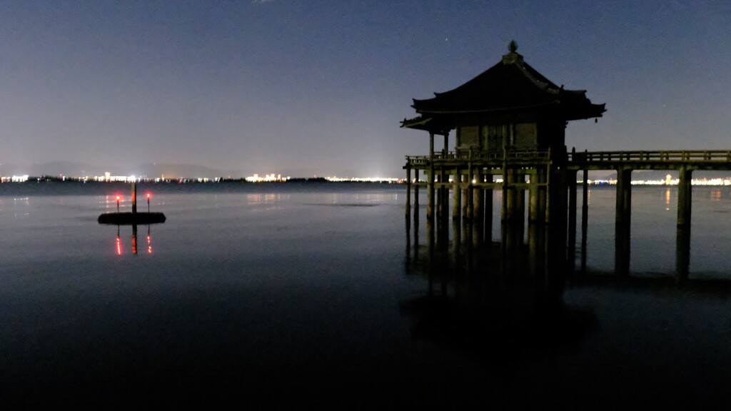堅田浮御堂夜景　５