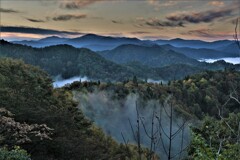 小入谷峠の朝景雲海　２