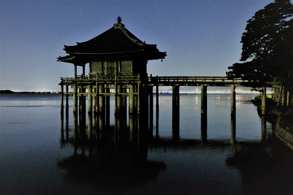 堅田浮御堂夜景　４