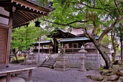 在士八幡神社本殿　４