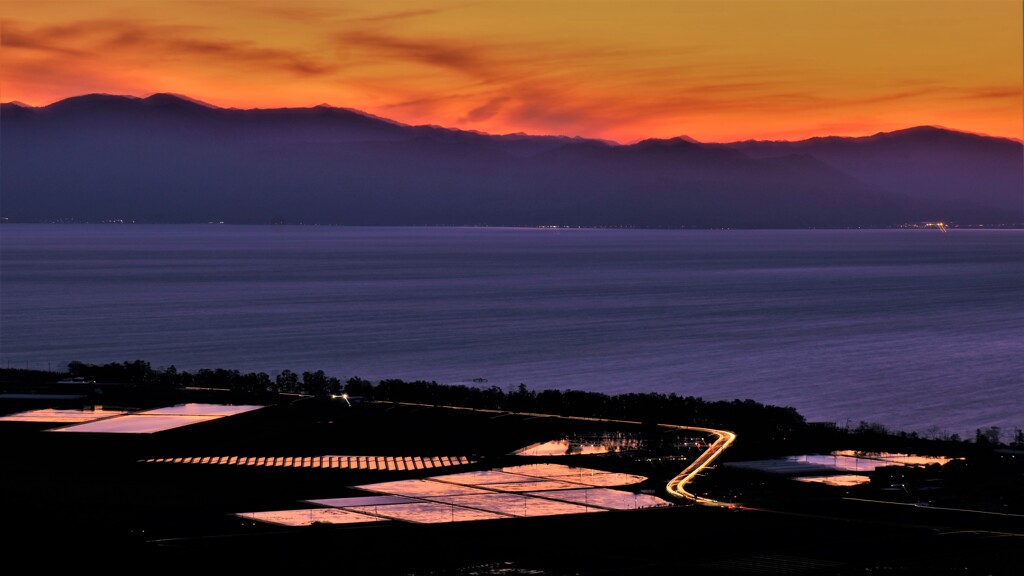 水辺の代田夕暮れ